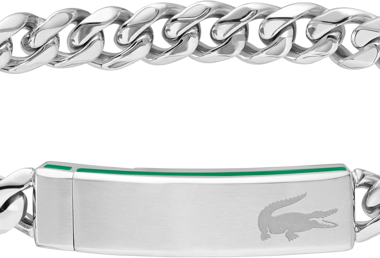 Detalle 2 de Lacoste Gliederarmband Herren Baseline – Edelstahl, Magnetverschluss, 19 cm Innenumfang
