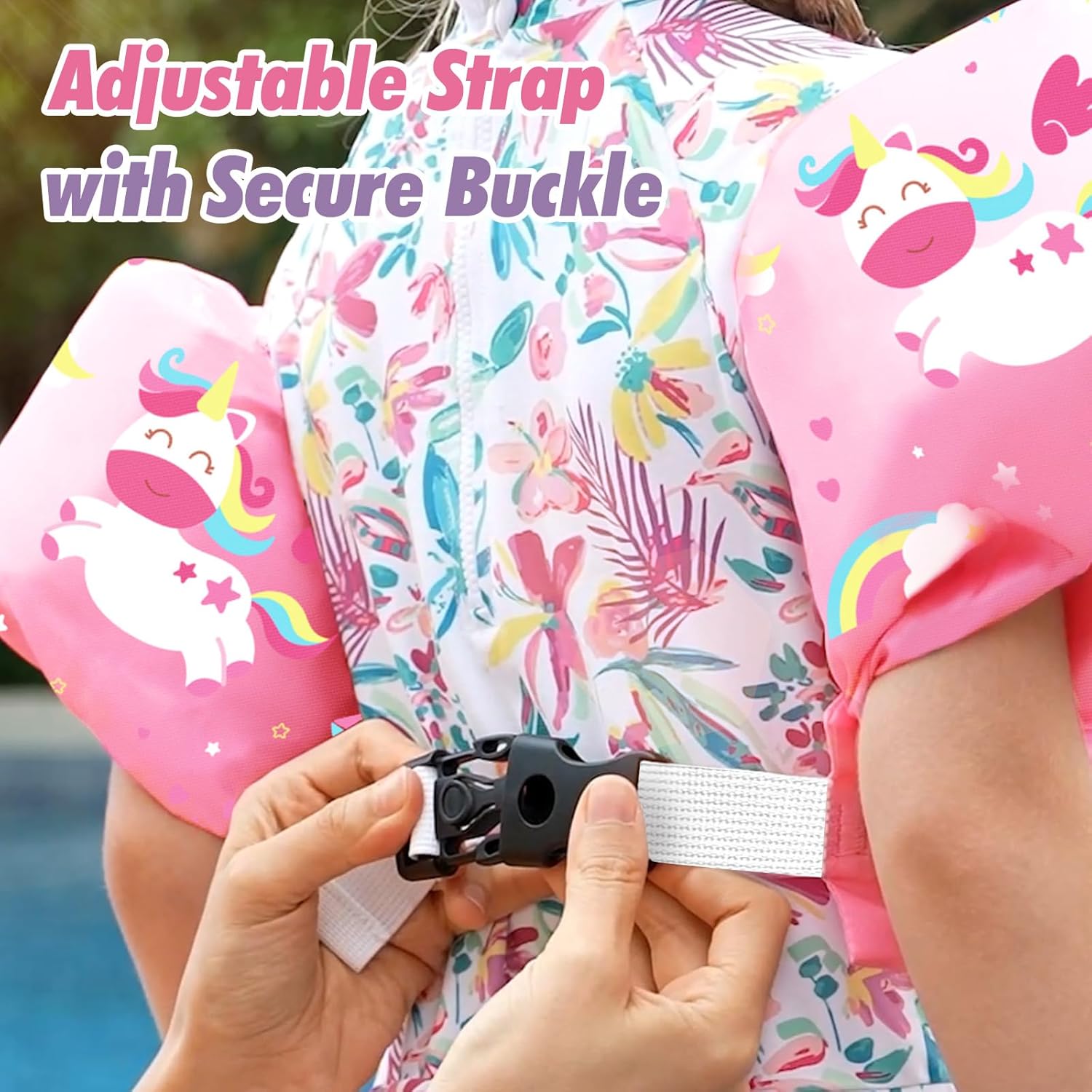 Thumbnail 3 de HeySplash Kids Swim Vest with Secure Buckle & Harness – Toddler Float Jacket for 20–50/33–66 Lbs