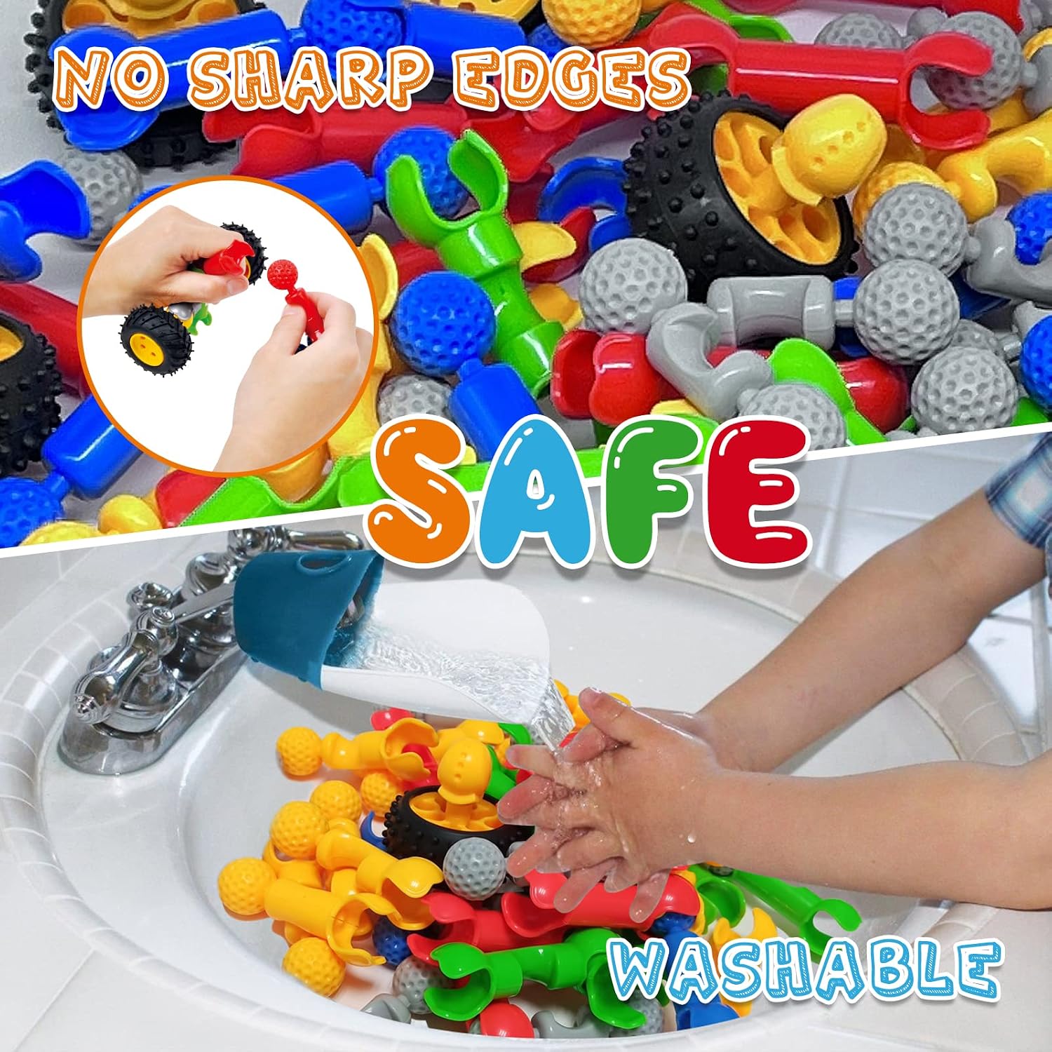 Thumbnail 6 de 170-Piece Building Toys for Kids