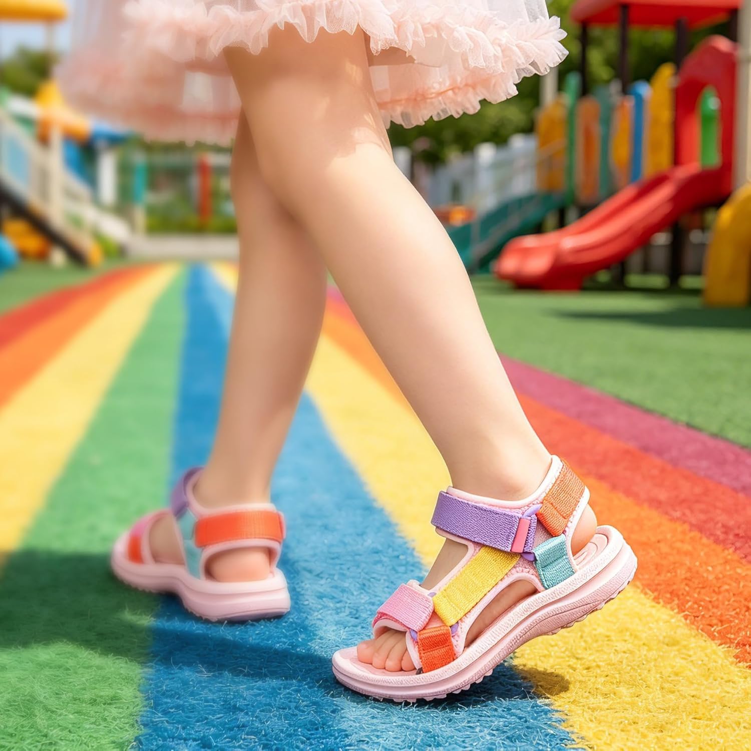 Detalle de vibdiv Boys Girls Sandals Open-Toe Summer Outdoor Unisex Child Sport Sandals