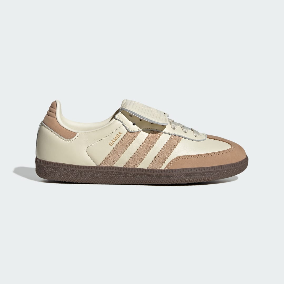 Detalle de Zapatilla Samba LT de Adidas — estilo clásico en blanco