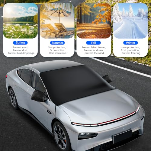 Thumbnail 6 de Couverture pare-brise CHWNIBAY, anti-givre, 220x140 cm