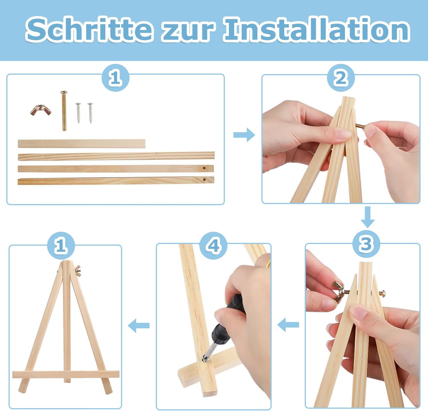 Detalle 2 de Daisen Art Fußball Malen nach Zahlen mit Rahmen – 20x20 cm, inkl. Geschenkbox, Leinwand, Farben und Pinsel