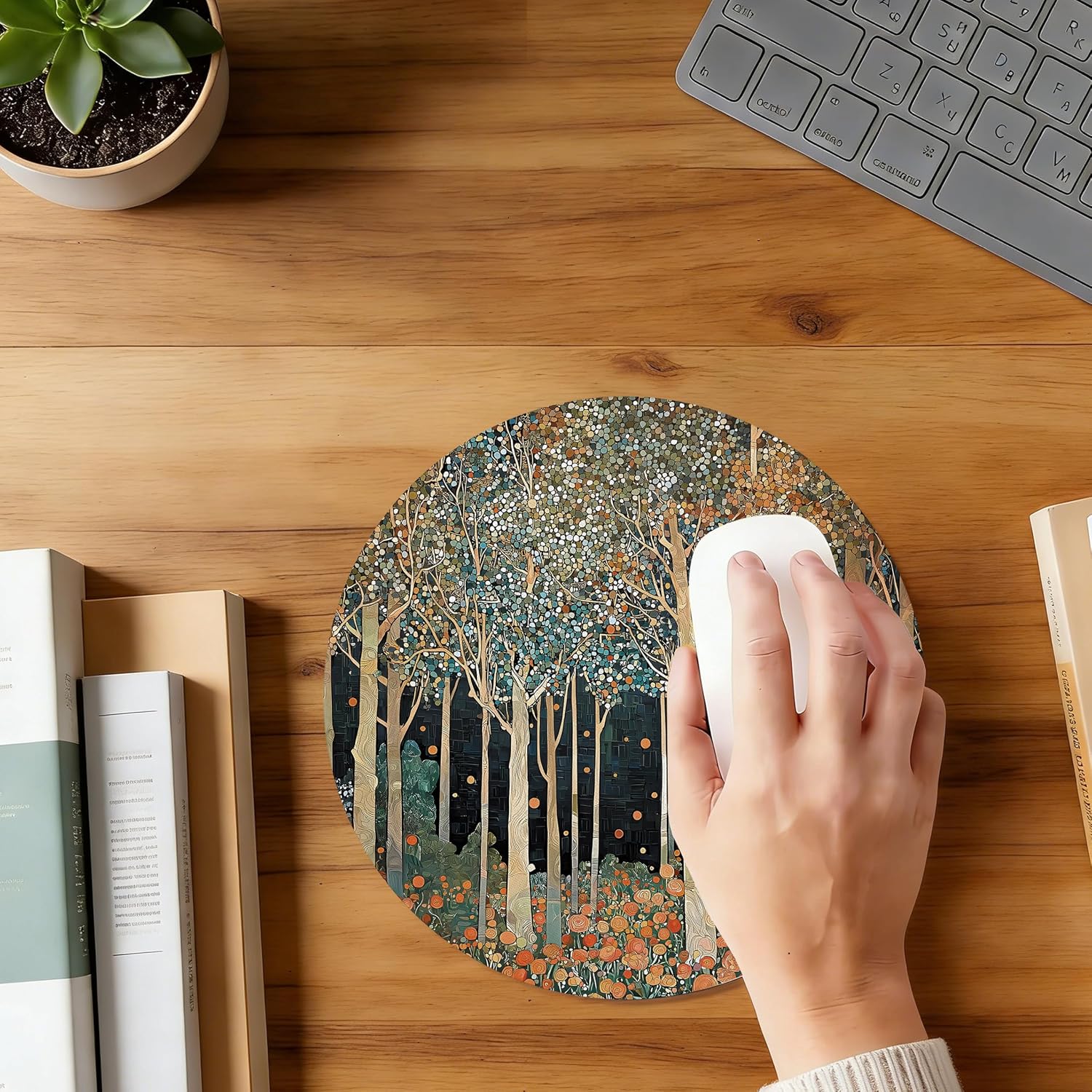Thumbnail 5 de WOOGCHEIR Mouse Pad, 7.9 x 7.9-Inch