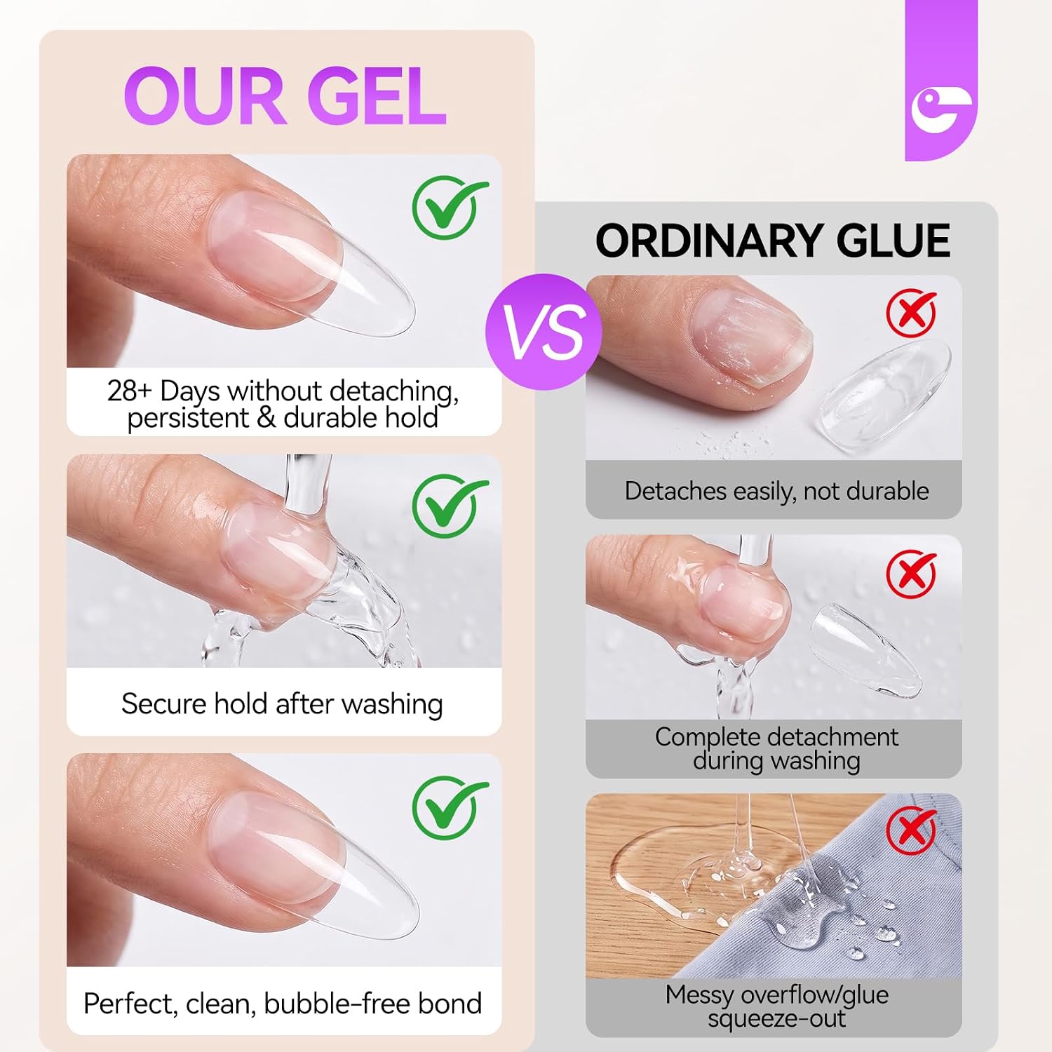 Thumbnail 6 de Gelike Press-On Nail Glue, 6-in-1
