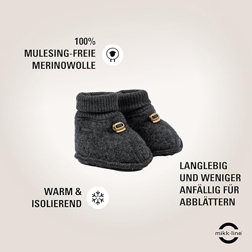 Thumbnail 4 de Mikk-line Chaussettes bébé laine anthracite ⚙