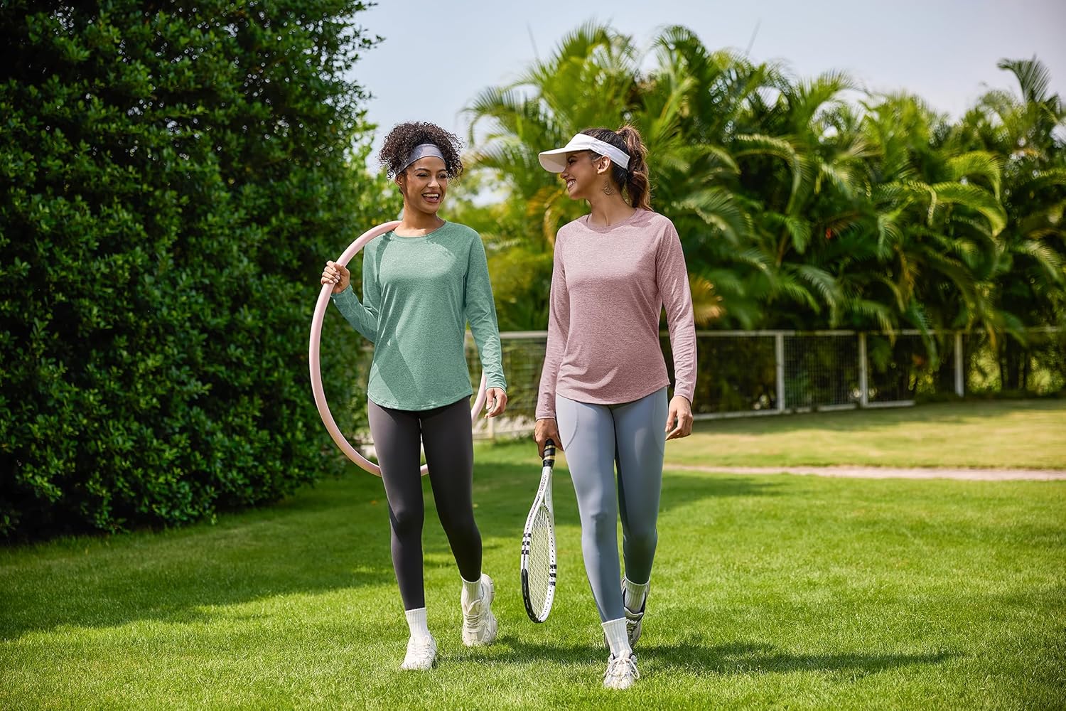 Thumbnail 2 de Gyabnw Sport Damen-Langarmshirt aus Funktionsstoff: atmungsaktiv, schnell trocknend & mit Mesh am Rücken