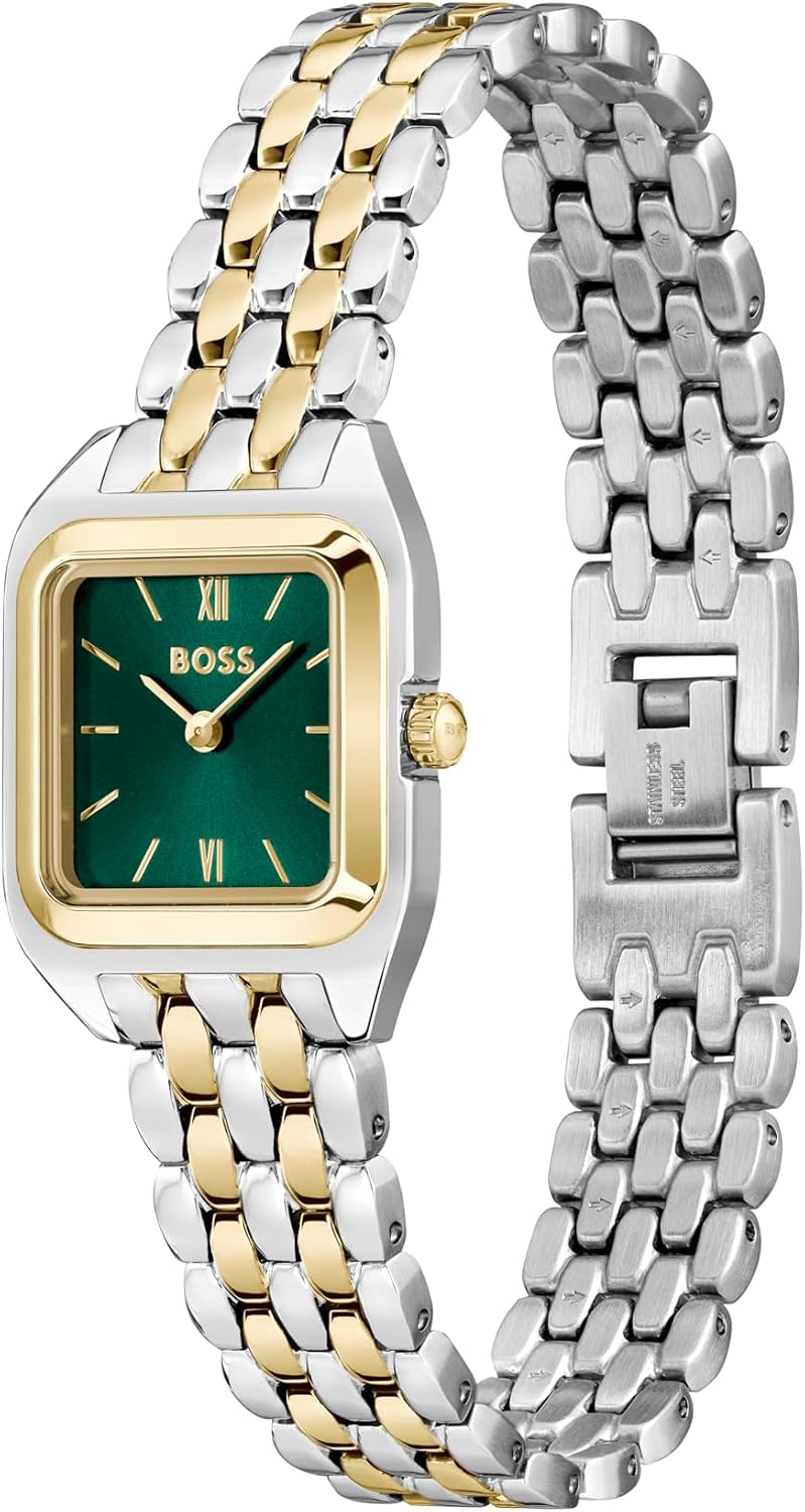 Detalle 2 de BOSS Mae Petite Two Hand Quartz Watch for Women with Two-Tone Stainless Steel Bracelet
