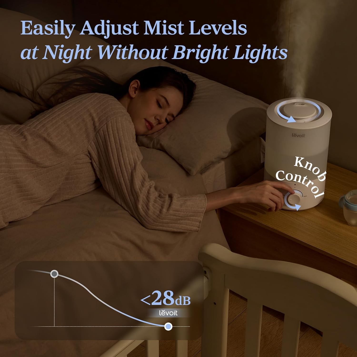Thumbnail 4 de LEVOIT 3L Quiet Cool Mist Humidifier 💧