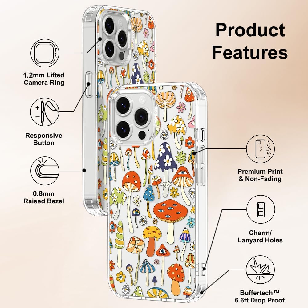 Detalle de MOSNOVO for iPhone 13 Pro Max Case with Buffertech Shockproof 6.6 ft Drop Protection