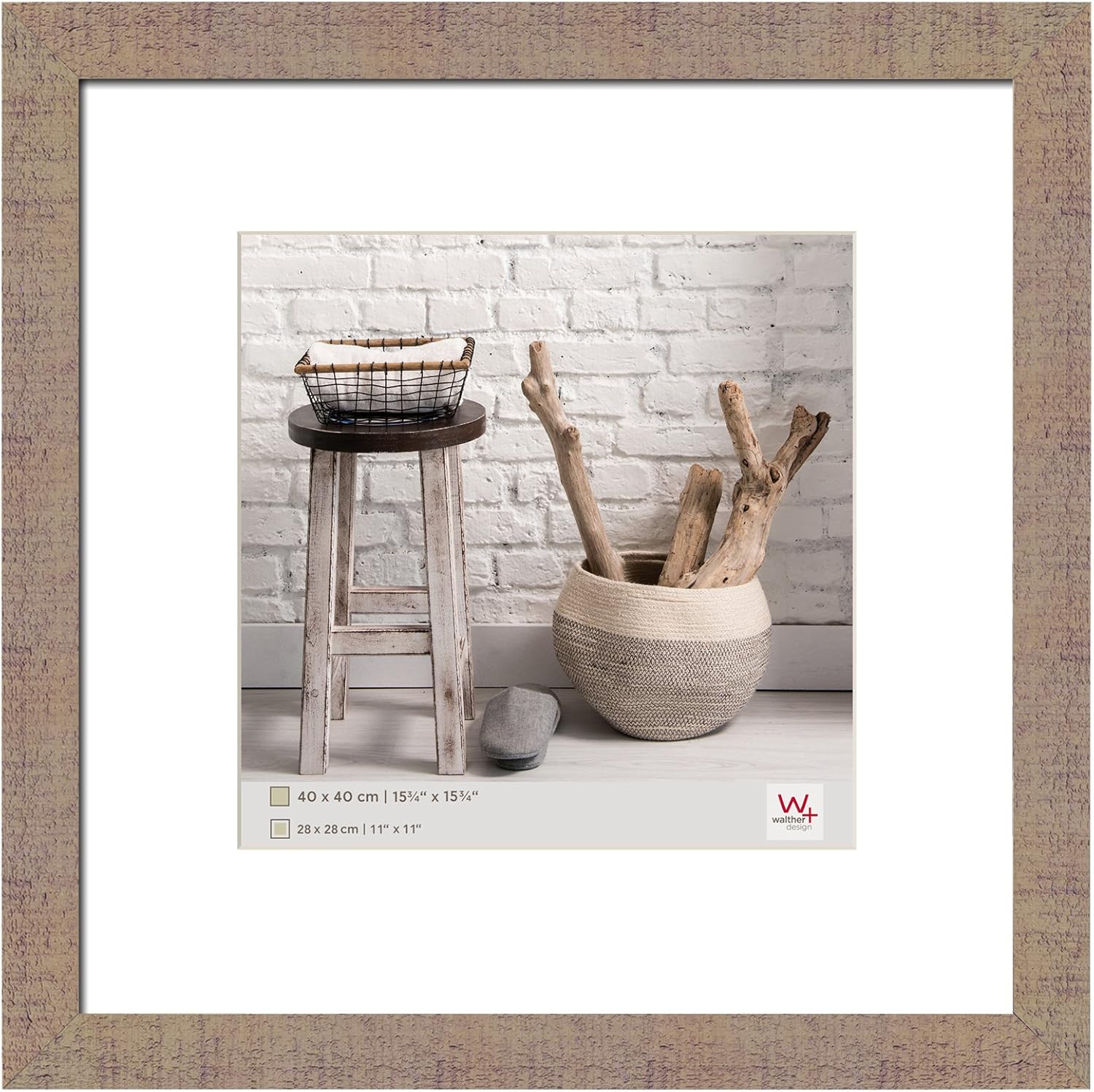 Detalle de Walther Design Cadre Photo Beige 40 x 40 cm HO440C