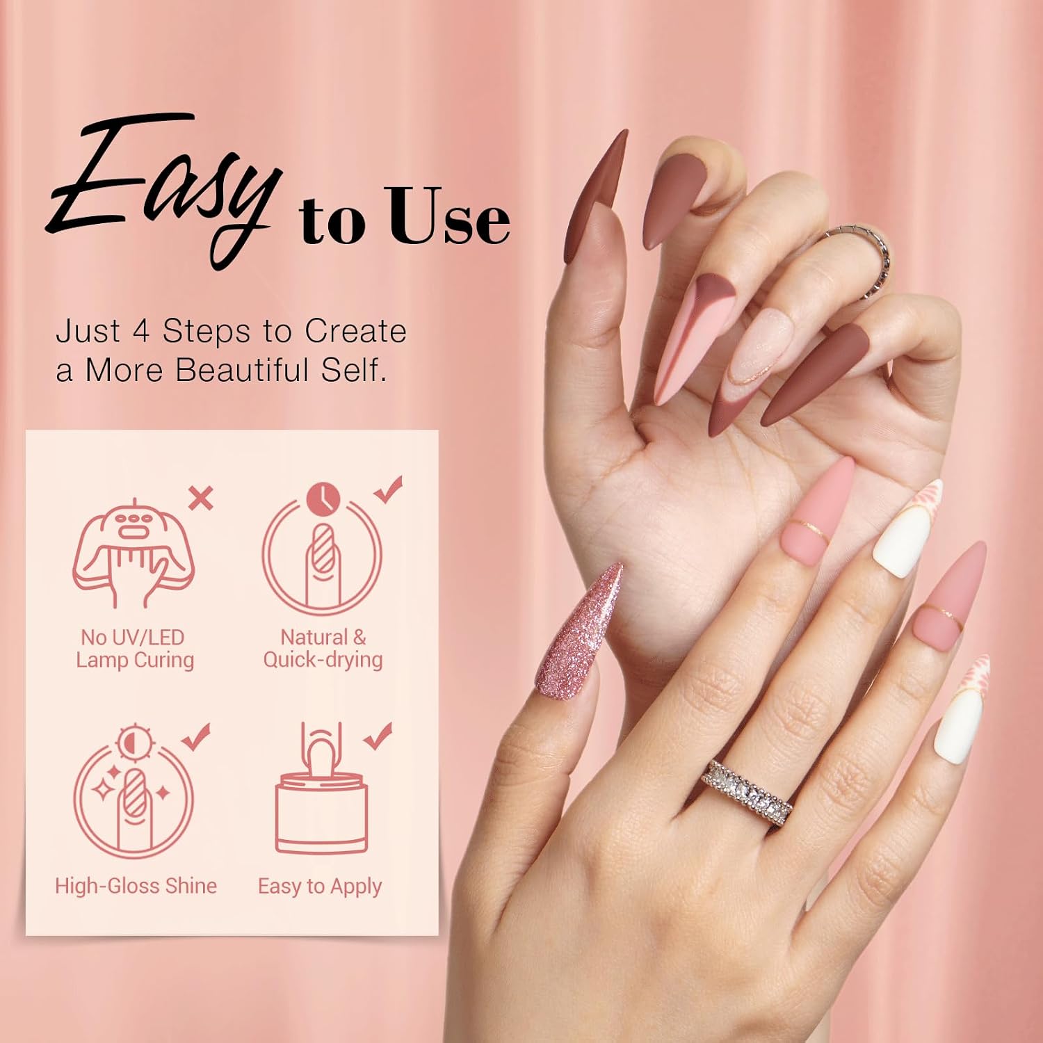 Thumbnail 3 de AZUREBEAUTY 31 Pc Dip Powder Kit 💅