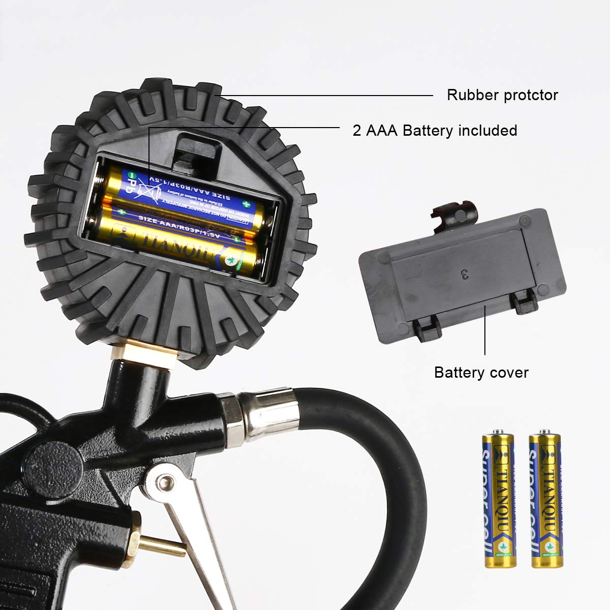 Thumbnail 6 de URAQT Luftdruckprüfer 220 PSI für Reifen