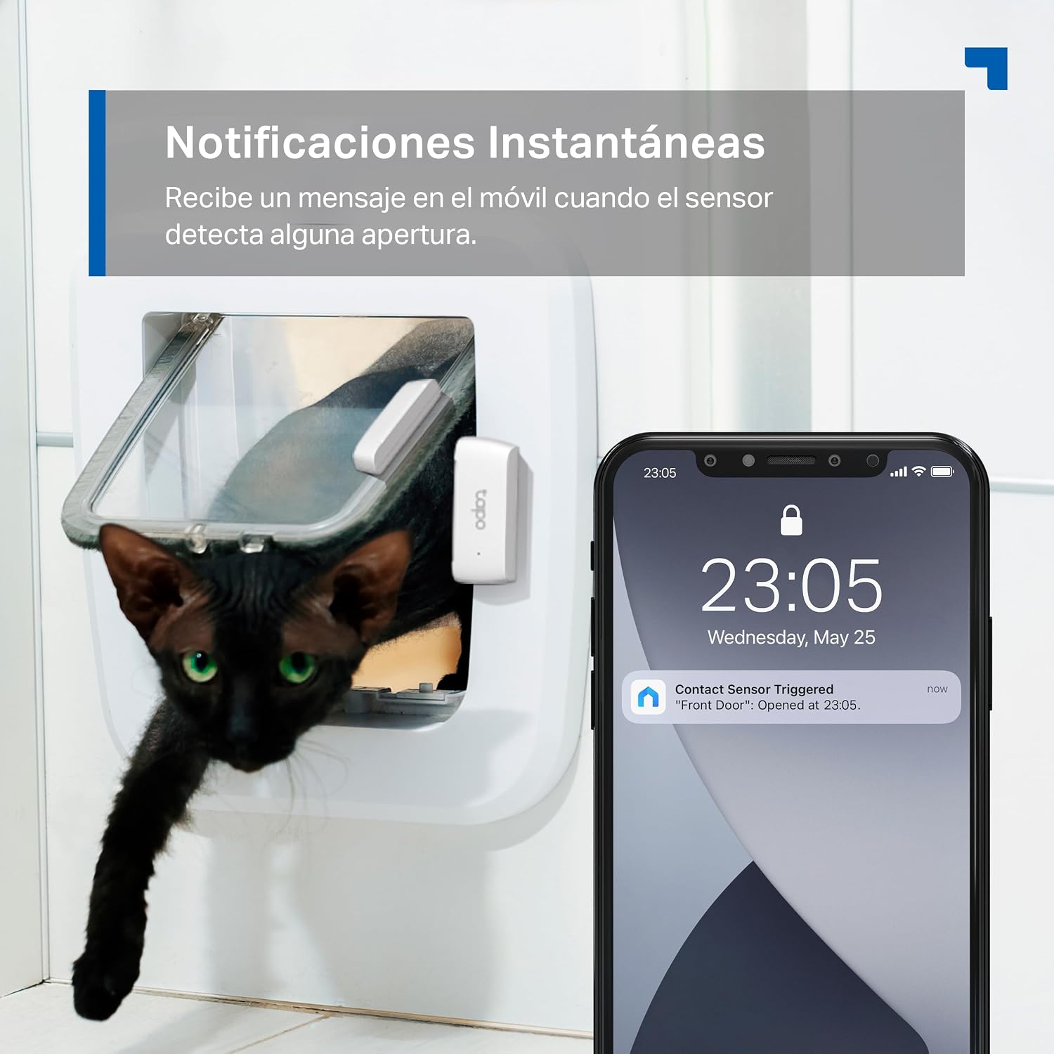 Detalle de Tapo TP-Link T110: Sensor de Contacto Inteligente para Puertas y Ventanas (Requiere Tapo Hub)