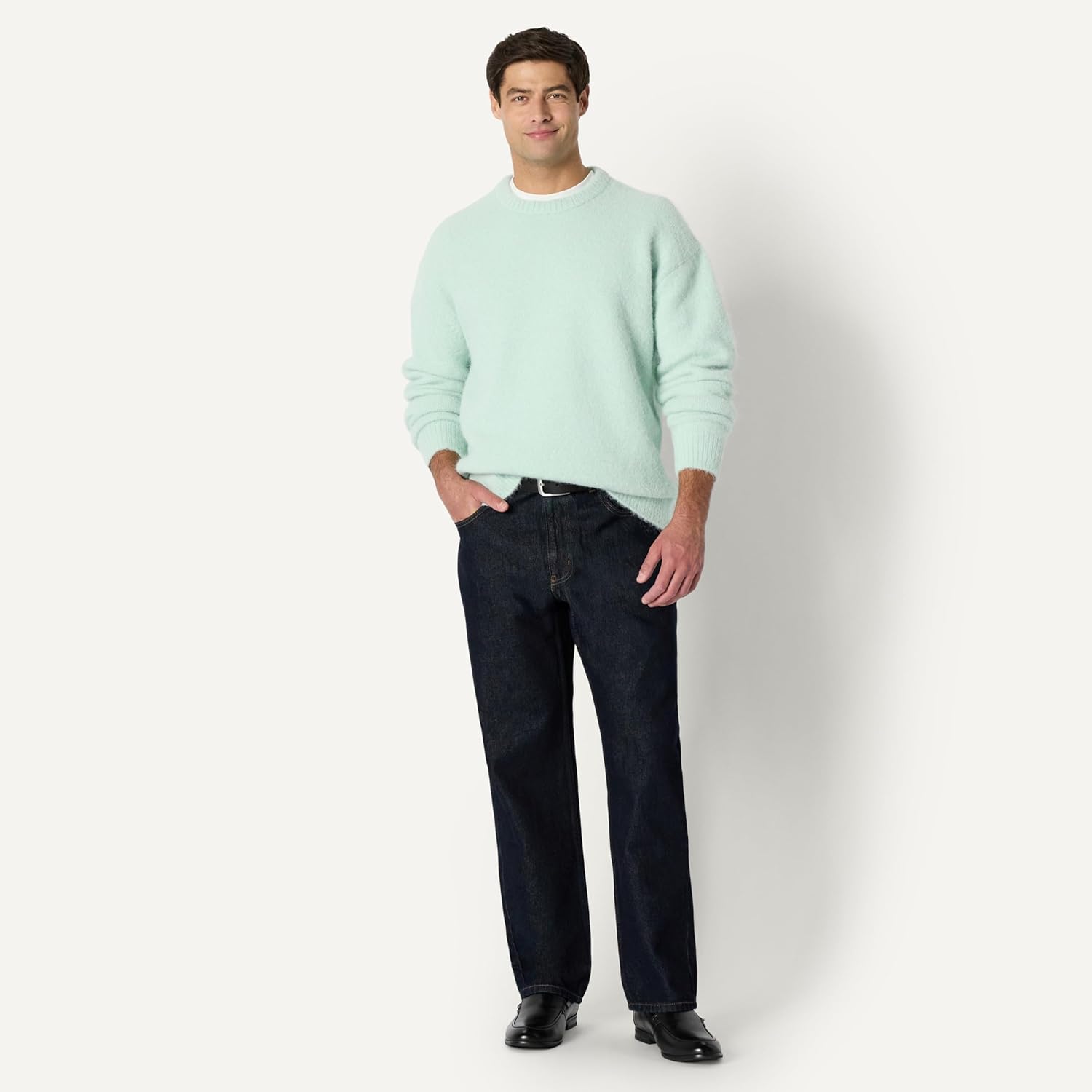 Thumbnail 2 de Amazon Essentials Herren Relaxed-Fit-Pullover mit Rundhalsausschnitt aus Mohairimitat