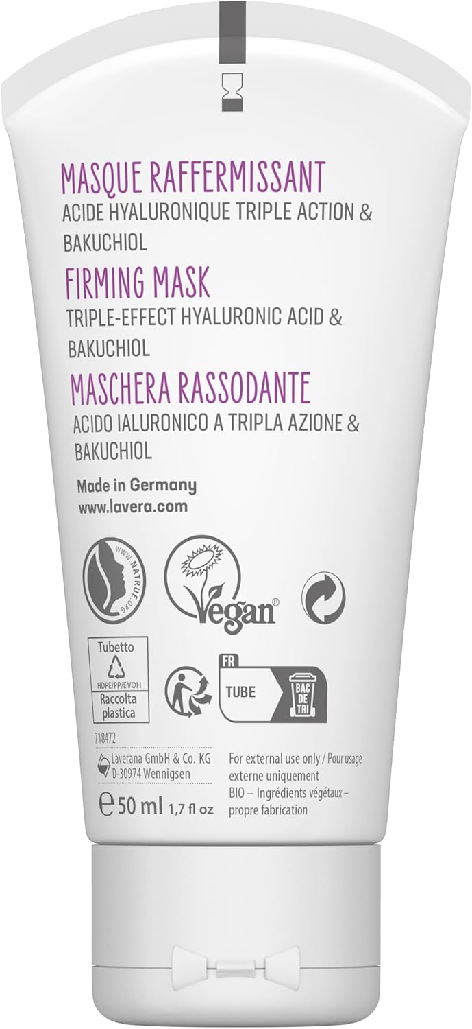 Thumbnail 6 de Lavera Masque raffermissant à l'acide hyaluronique — végétalien, cosmétique naturel, triple acide hyaluronique et Bakuchiol | 50 ml