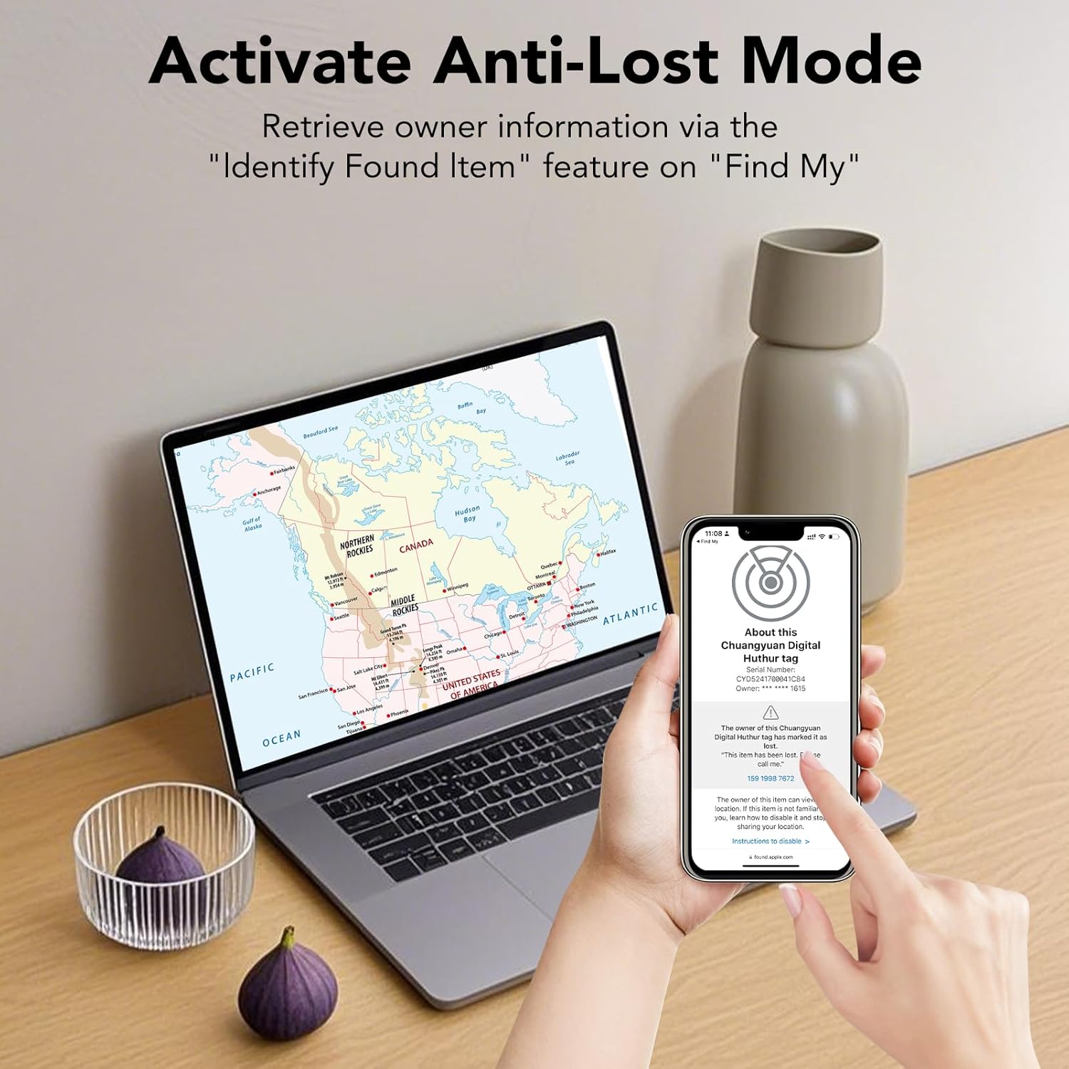 Thumbnail 3 de Air Tracker Tags 2-pack item tracker