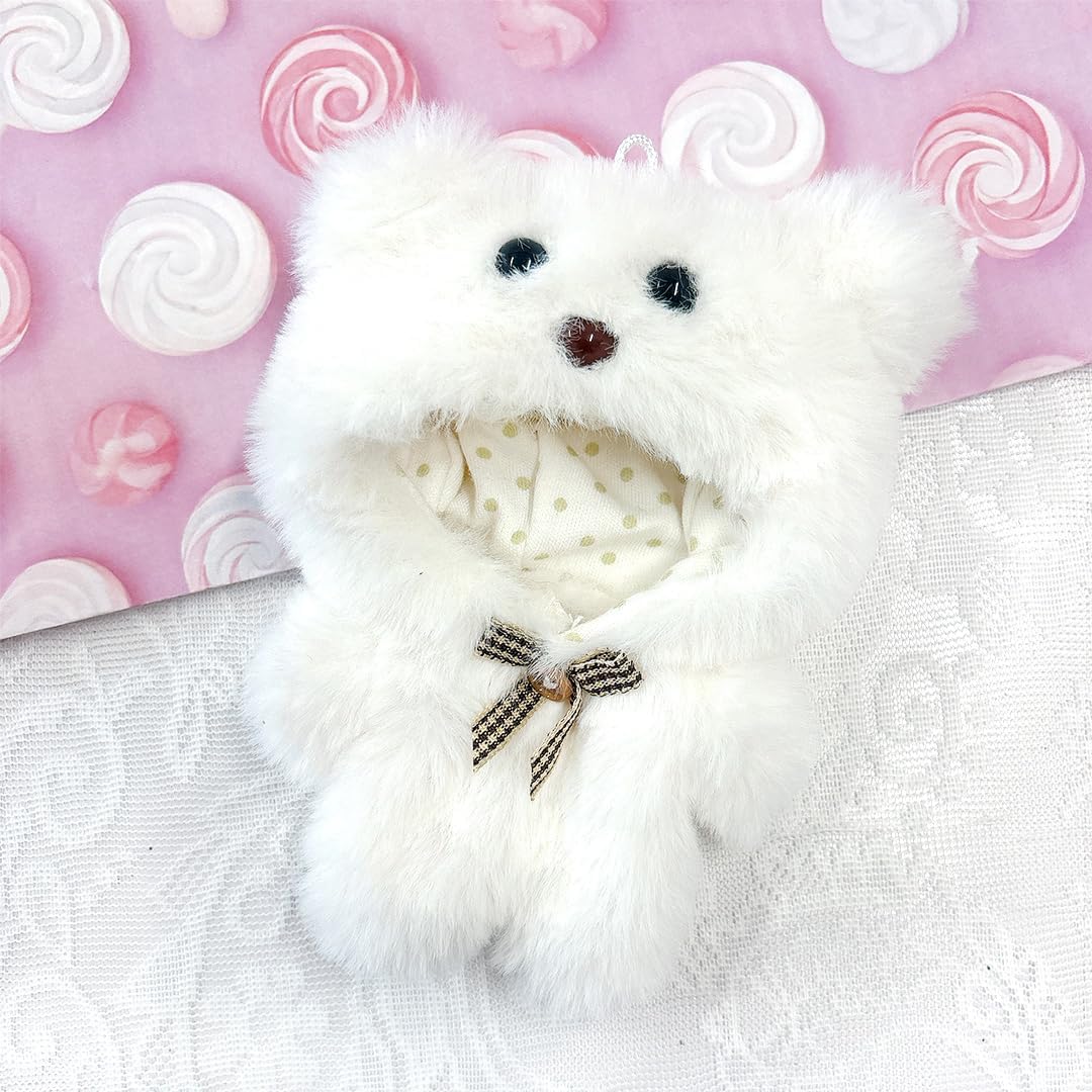 Detalle de g.triger ジートリガー ぬいぐるみ用くま着ぐるみ 白・もこもこ・10cm前後対応