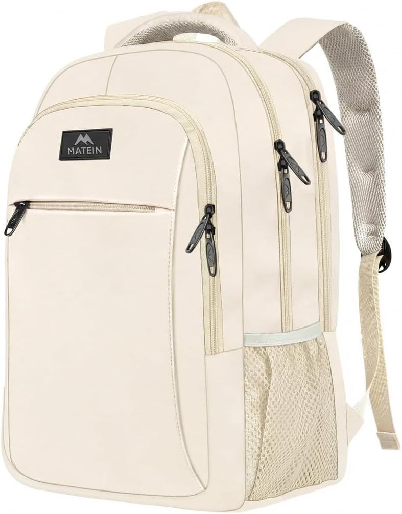 Detalle de MATEIN Sac à Dos Homme 15,6 Pouces – Grand Sac Notebook Imperméable et Antivol pour Voyage et Travail