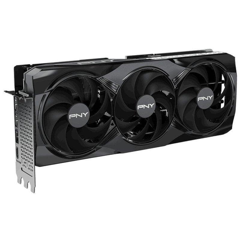 Detalle de PNY GeForce RTX 5080 Overclocked Triple Fan 16GB GDDR7 Reflex 2 RTX AI DLSS4