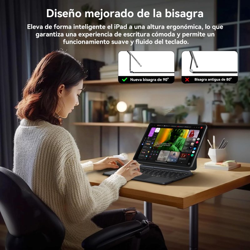 Detalle de Funda con Teclado Mágico para iPad Pro 11 / iPad Air 11 – VanWin
