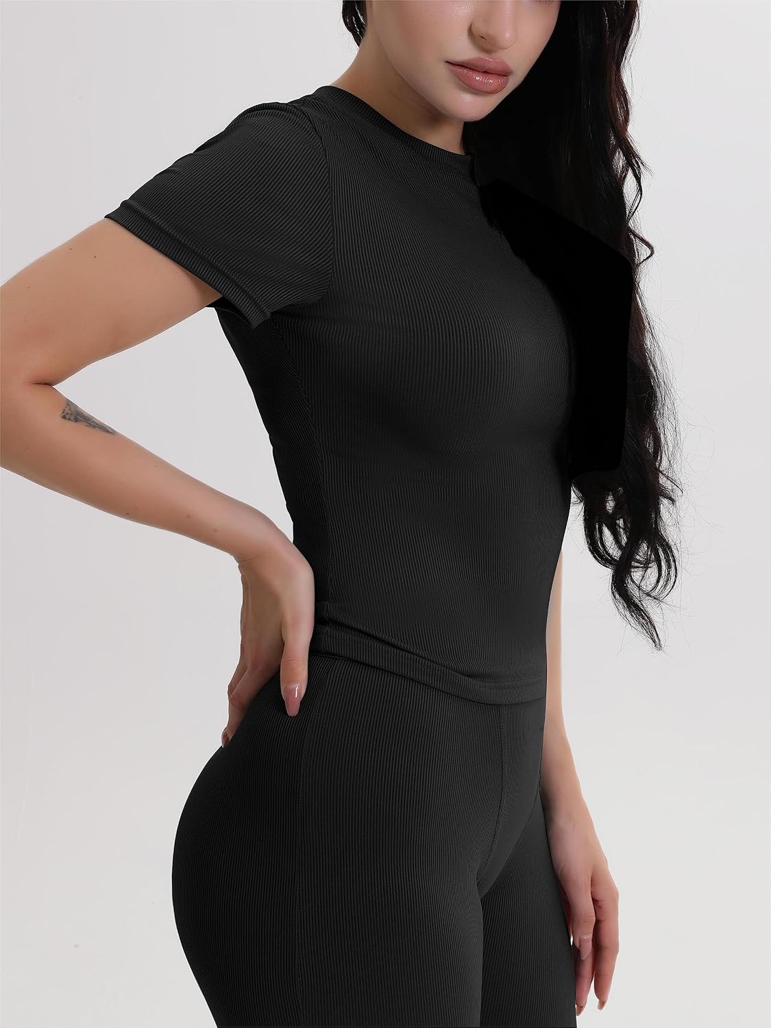 Thumbnail 4 de AYWA Two Piece Outfits Fitted Crew Neck Set