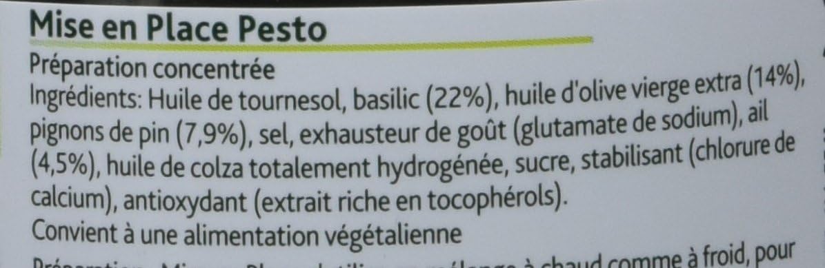 Detalle 2 de Knorr Mise En Place Pesto Basilic + Ail (340 g) – vegan, sans colorant ni conservateur