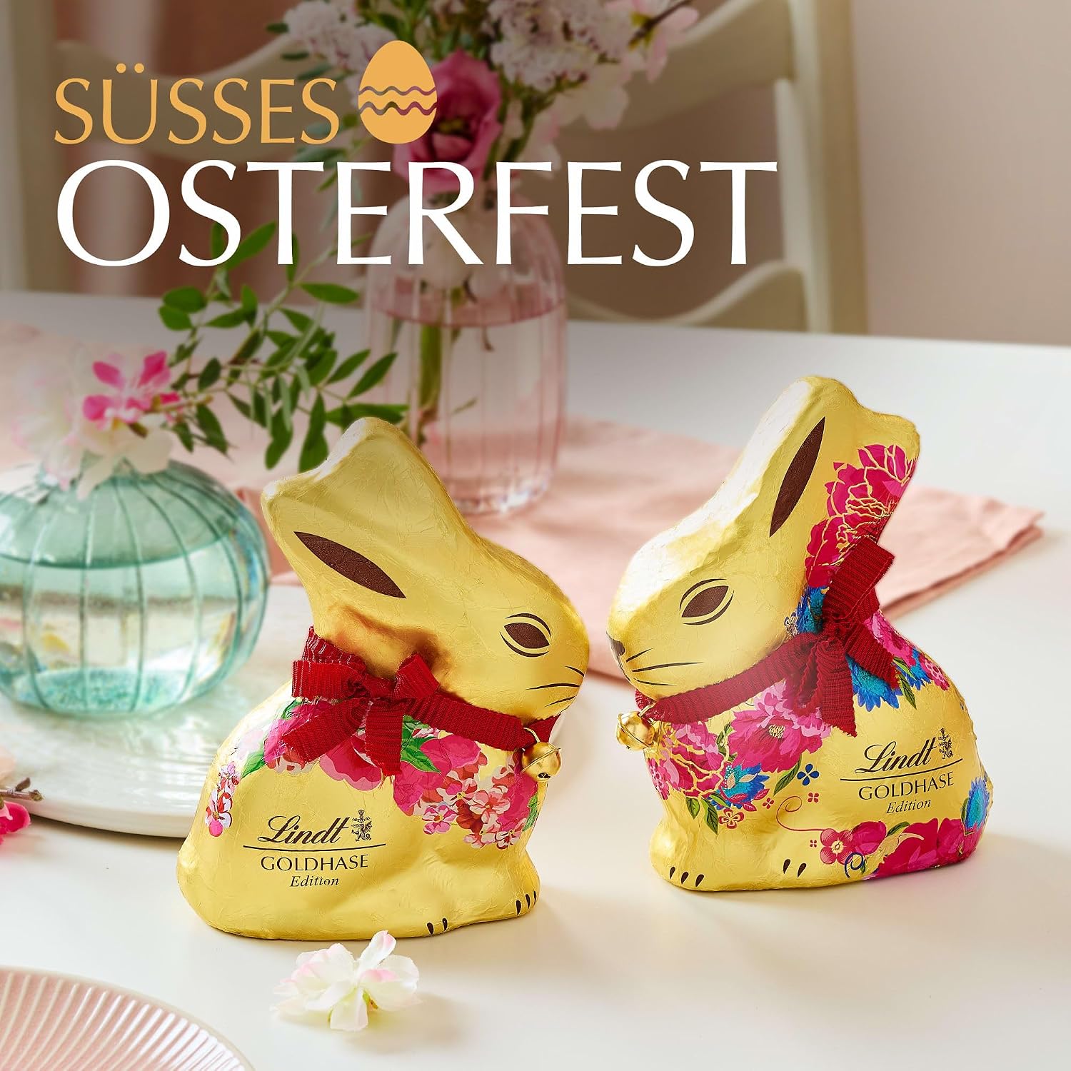 Detalle de Lindt GOLDHASE Mini Blumen Edition 6x50 g