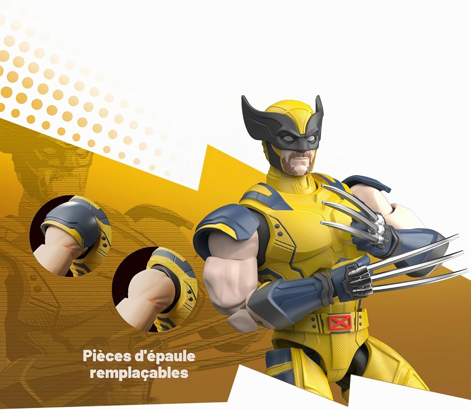 Thumbnail 6 de BLOKEES Marvel Deadpool & Wolverine Champion Class 05: Wolverine bouwfiguur met 37 scharnierpunten