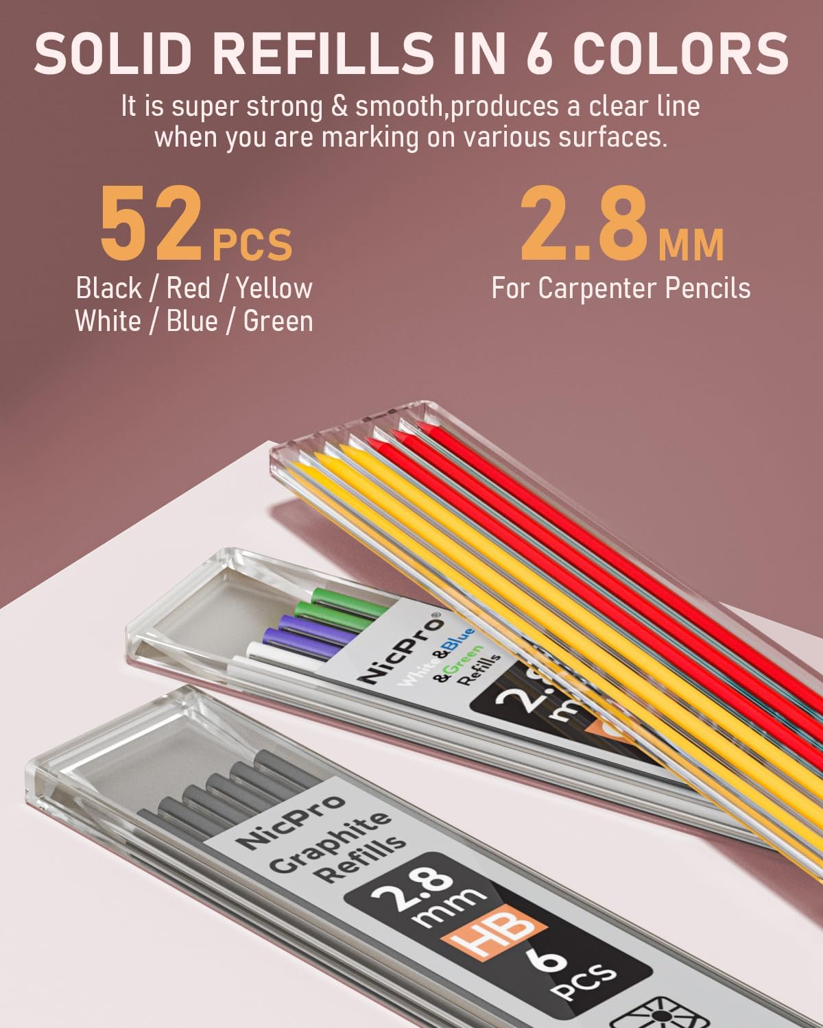 Thumbnail 3 de Nicpro Tieflochmarker Bleistift Set