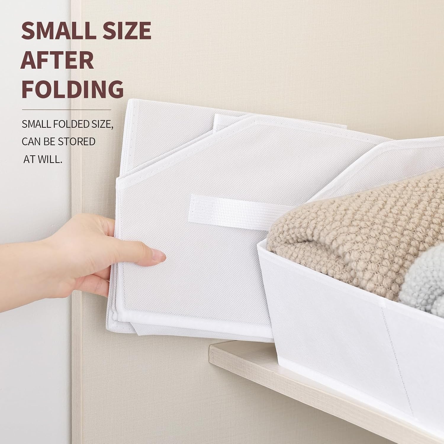Thumbnail 5 de Homsorout Closet Baskets Trapezoid 10 Pack