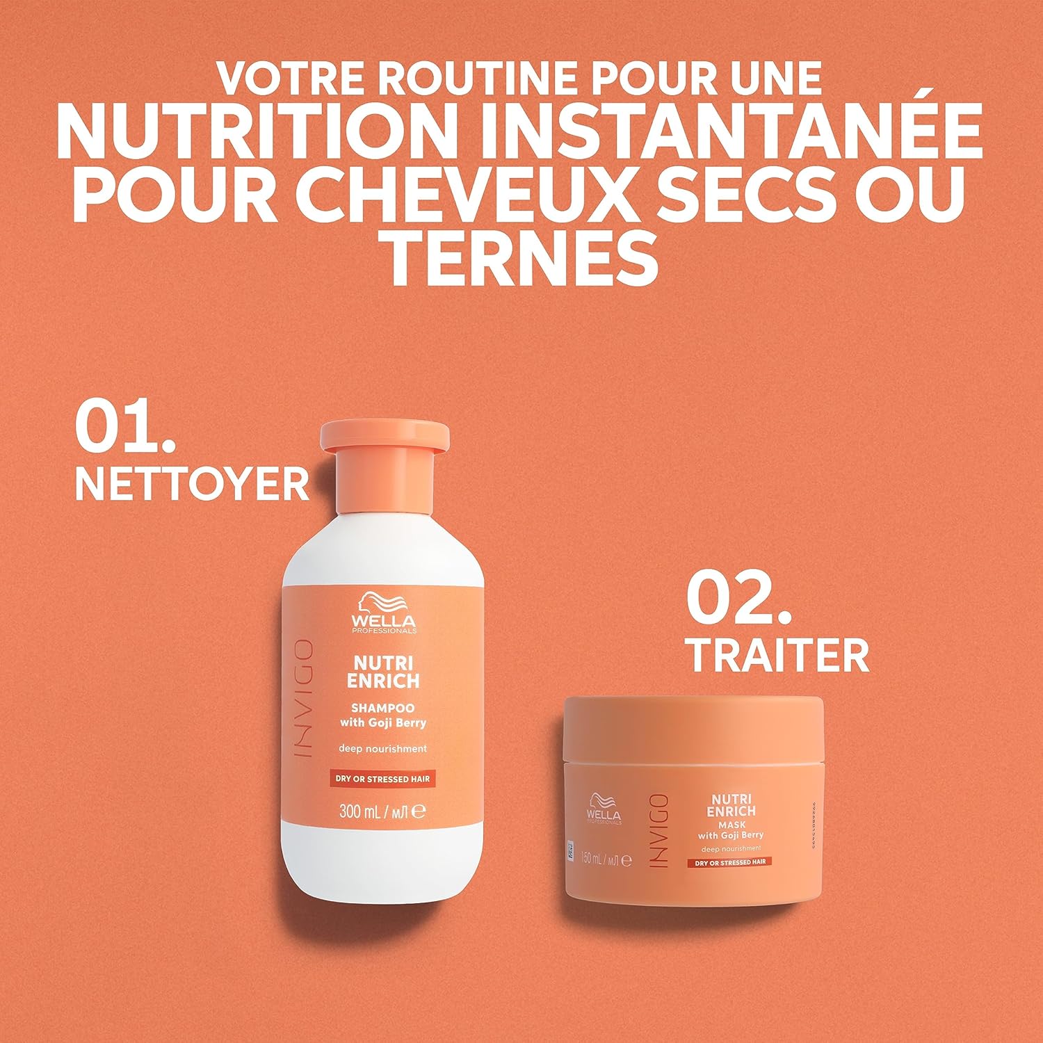 Thumbnail 6 de Wella Professionals INVIGO Nutri Enrich Shampoing nourrissant et hydratant pour cheveux secs et abîmés