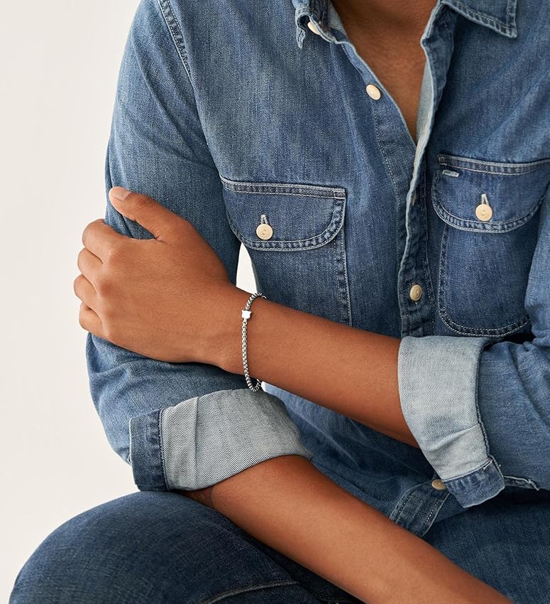 Thumbnail 3 de Fossil JF04342040 pulsera acero 220 mm plata