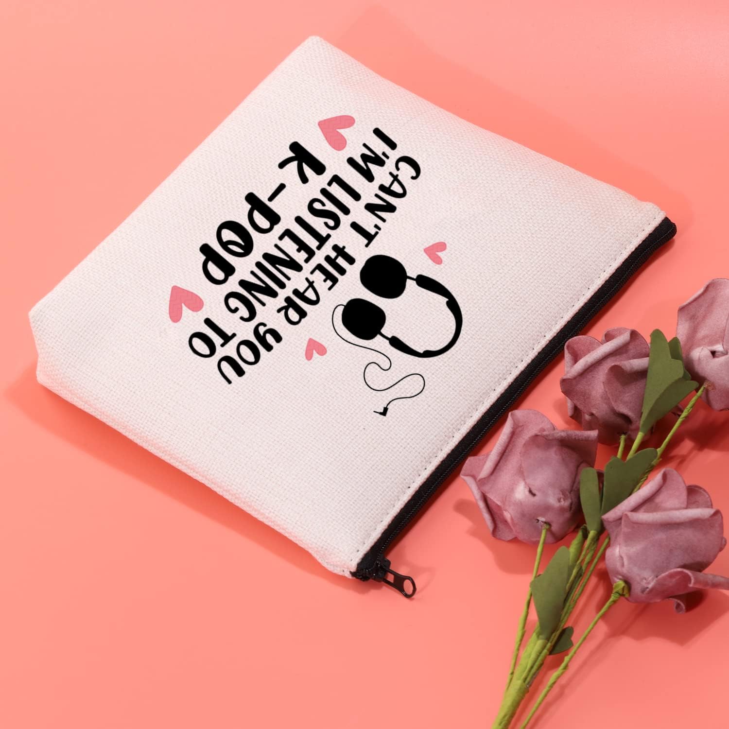 Detalle 2 de JXGZSO K-pop Makeup Bag, Canvas