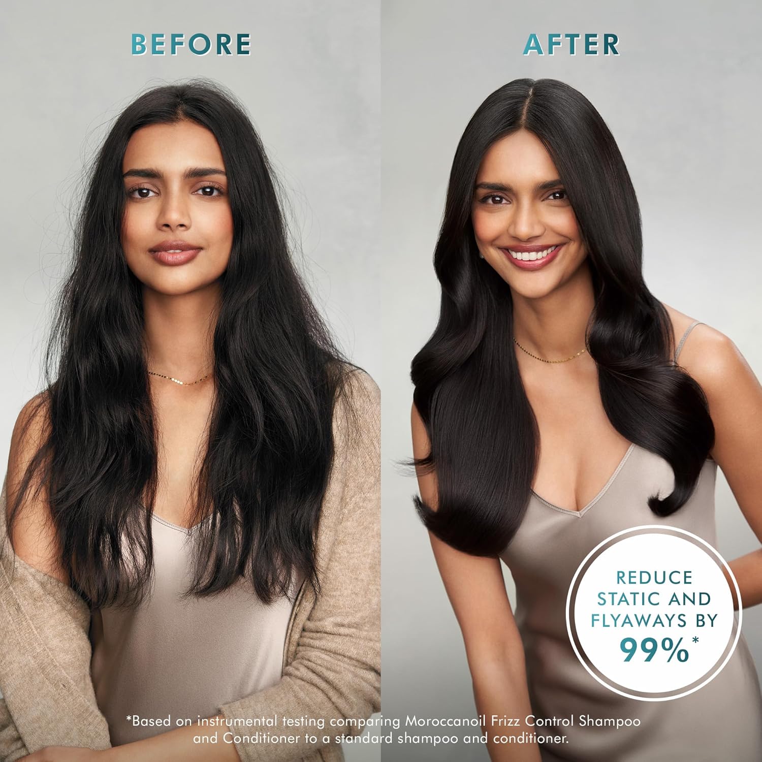 Detalle 2 de Balsamo Frizz Control Moroccanoil: controllo dell’effetto crespo e cura delle punte