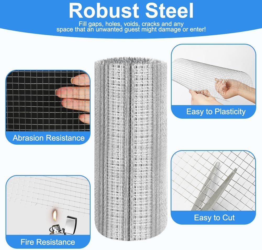Detalle de AMFUN 40cm x 6m Rodent Mesh