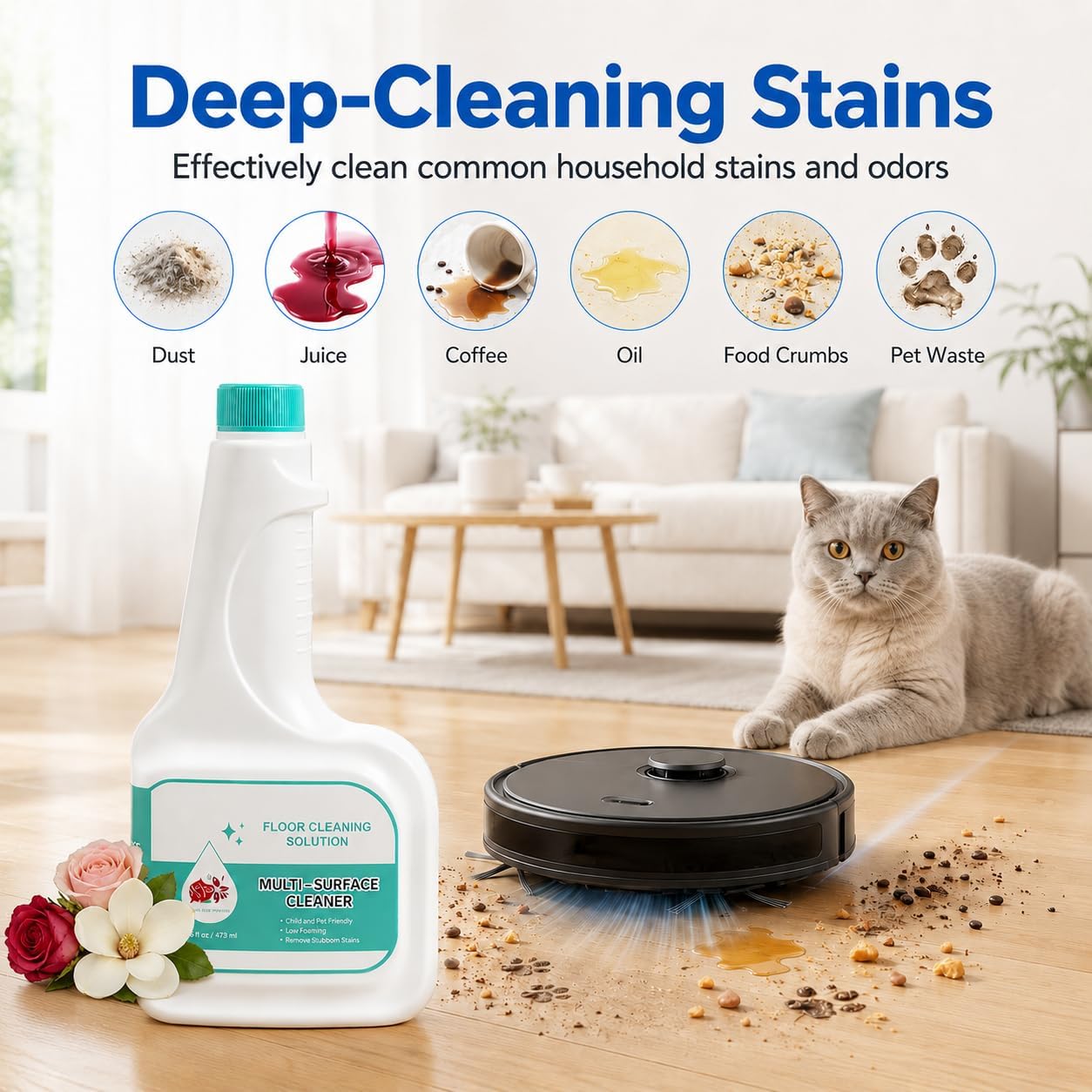 Thumbnail 3 de Vacbeuta Floor Cleaning Solution, 2-Pack, Plant-Based, 1:200 Dilution