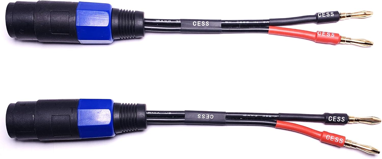 Detalle de CNCESS バナナ-スピコンメスアダプター 12AWG、4mmバナナ端子・2本セット