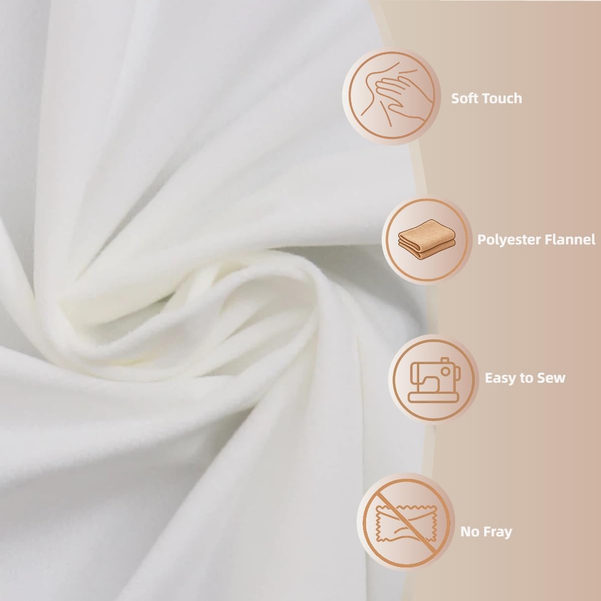 Detalle 2 de Erosebridal Upholstery Fabric, 1 Yard