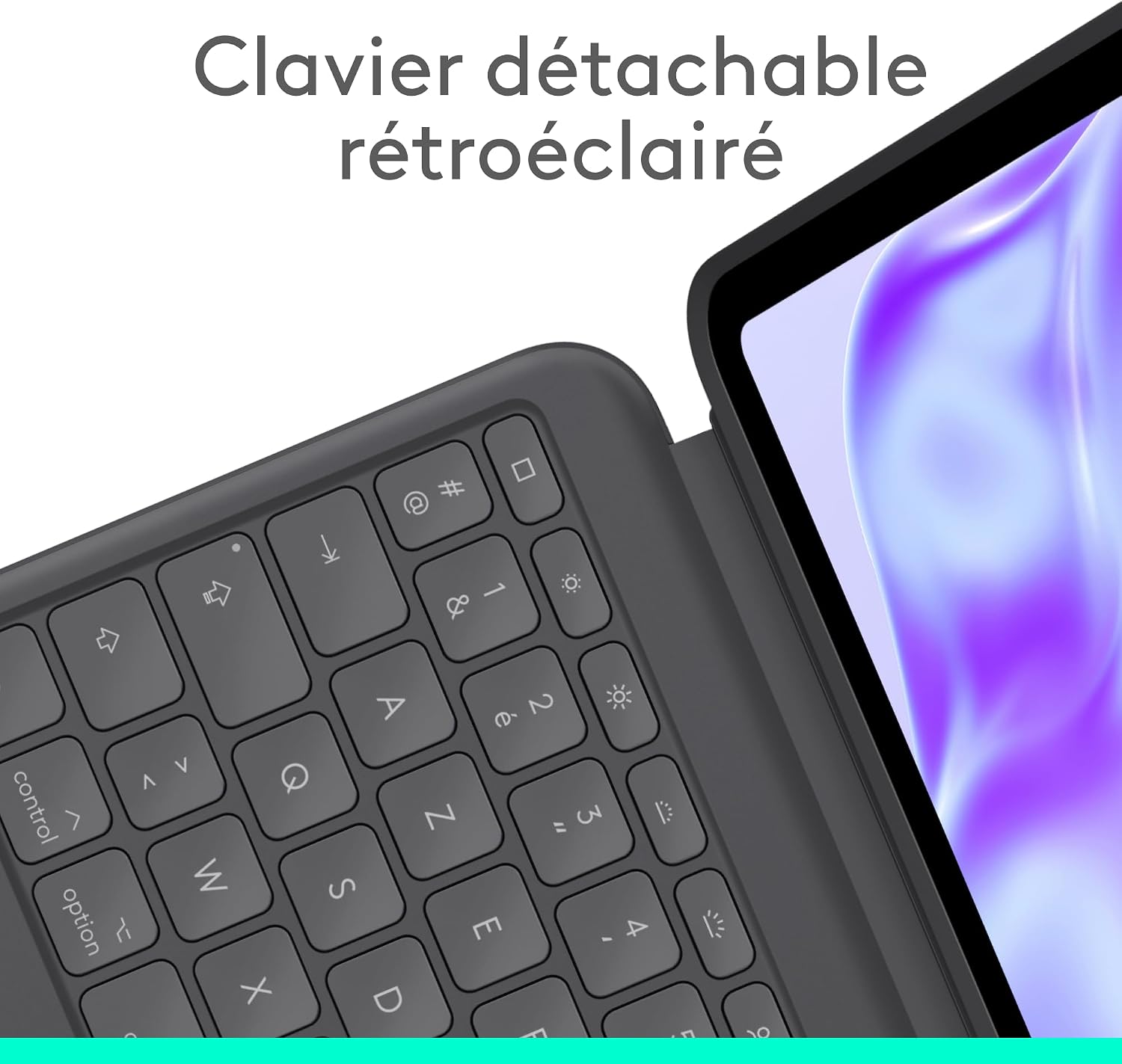 Thumbnail 2 de Logitech Combo Touch : étui clavier rétroéclairé pour iPad Pro 13 pouces (M4/M5) – FRA AZERTY, Graphite