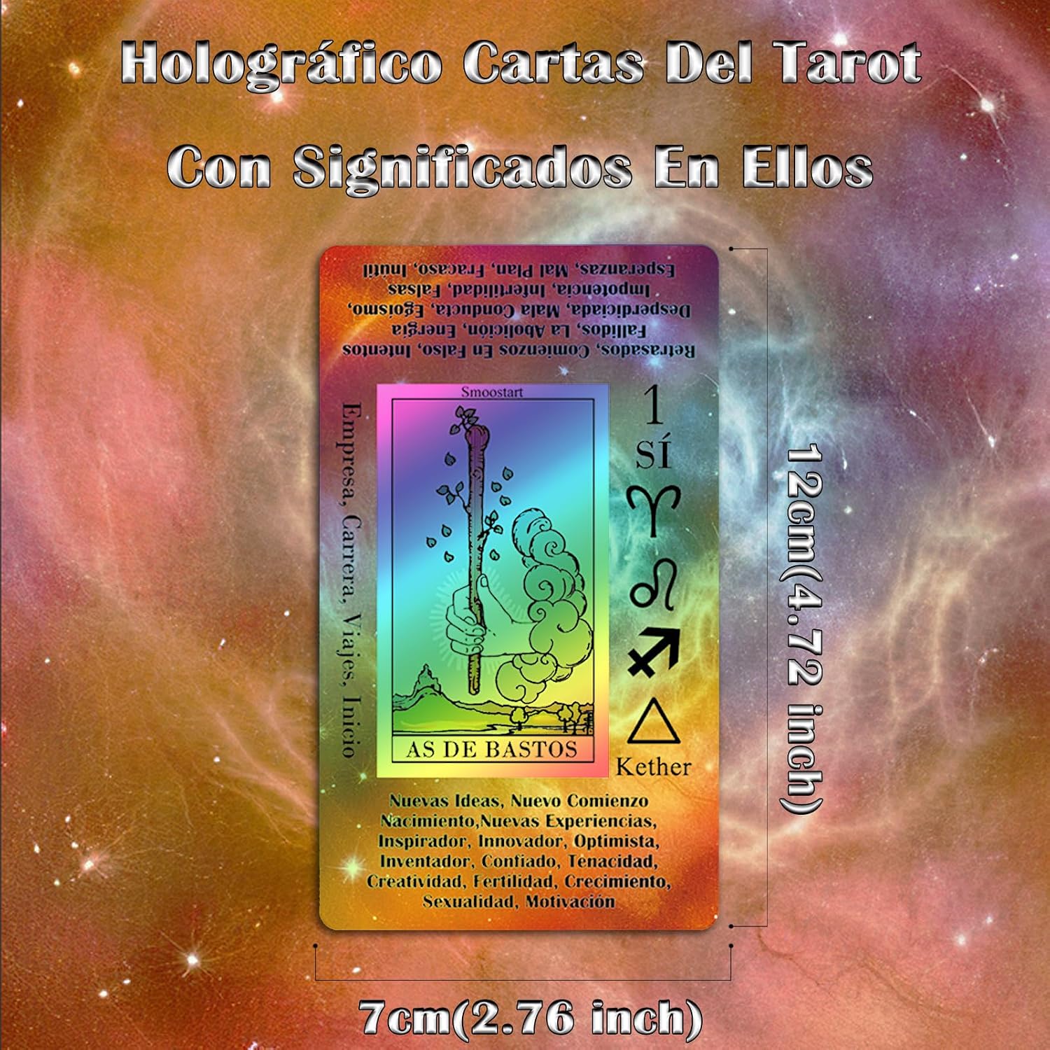 Thumbnail 6 de Smoostart Cartas Tarot Español holográficas