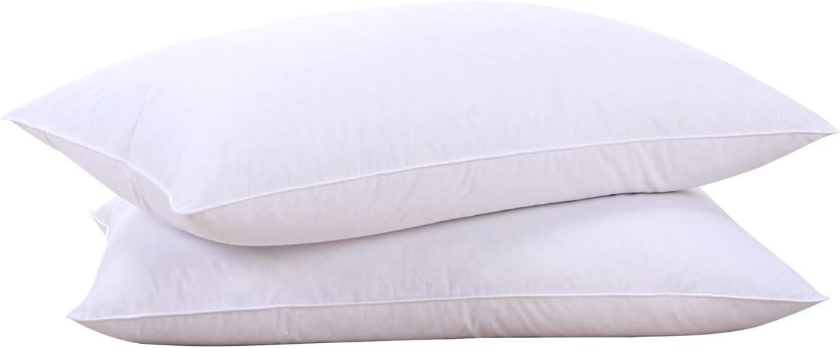Detalle de puredown® White Pillows with Goose Feathers