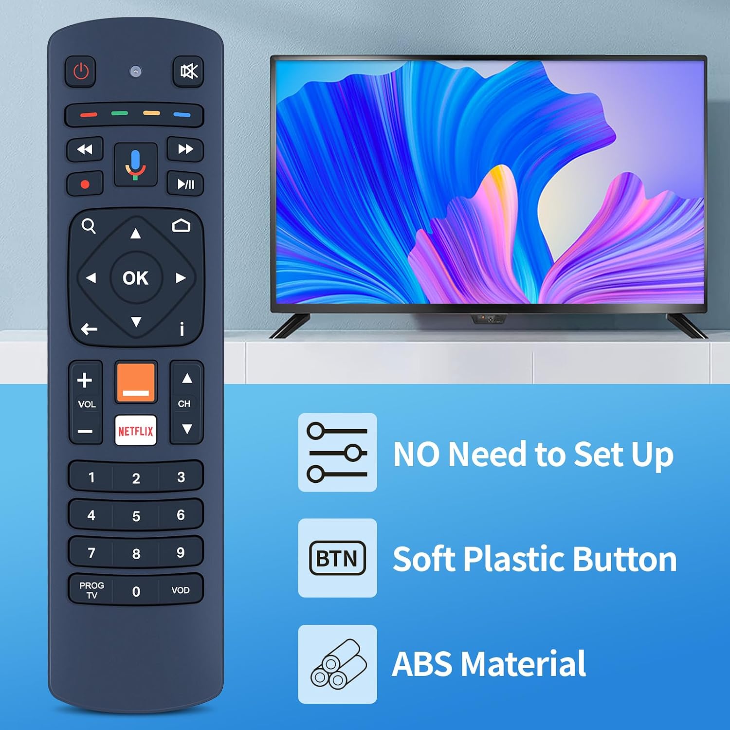 Detalle de TCNOUMT DV855 voice remote replacement