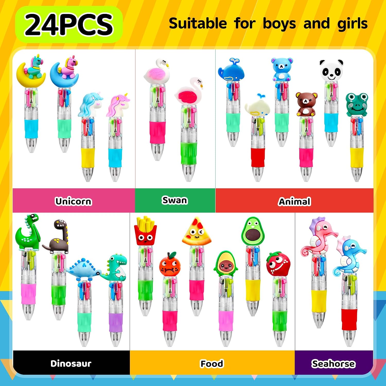 Detalle 2 de KIDRENFUN Stationery Party Bag Pens 24pcs