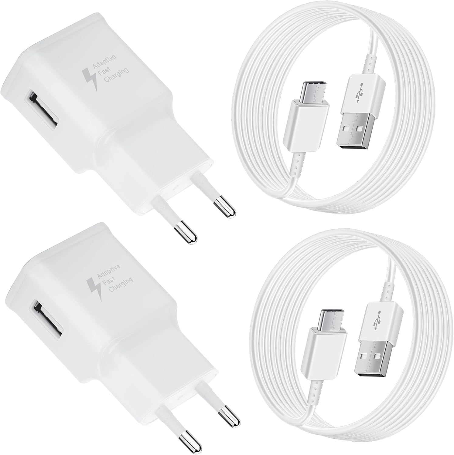 Detalle de Chargeur Type C 2-pack rapide Samsung Galaxy