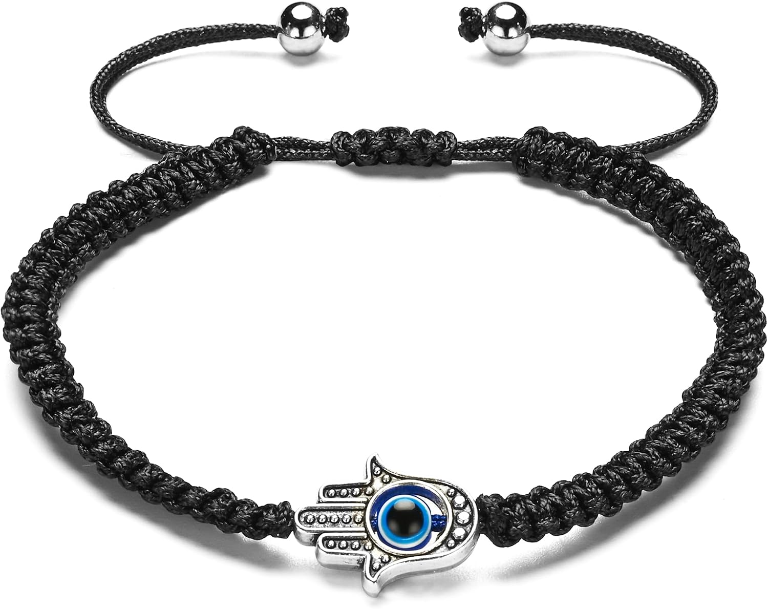 Detalle de Apocalyptic-K Damen handgewebtes Armband im Boho-Stil mit Achat und 925 Silber/18K Gold, verstellbar (18–21 cm)