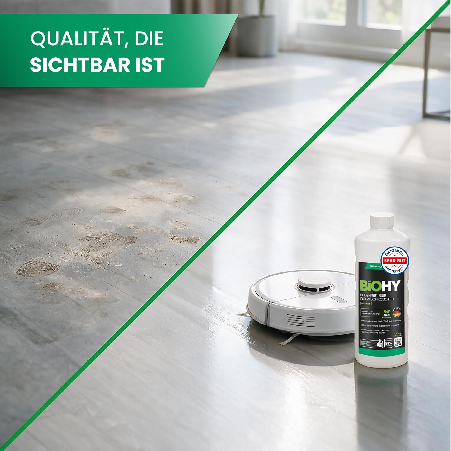 Detalle 1 de BiOHY Bodenreiniger 1 l Konzentrat für Wischroboter