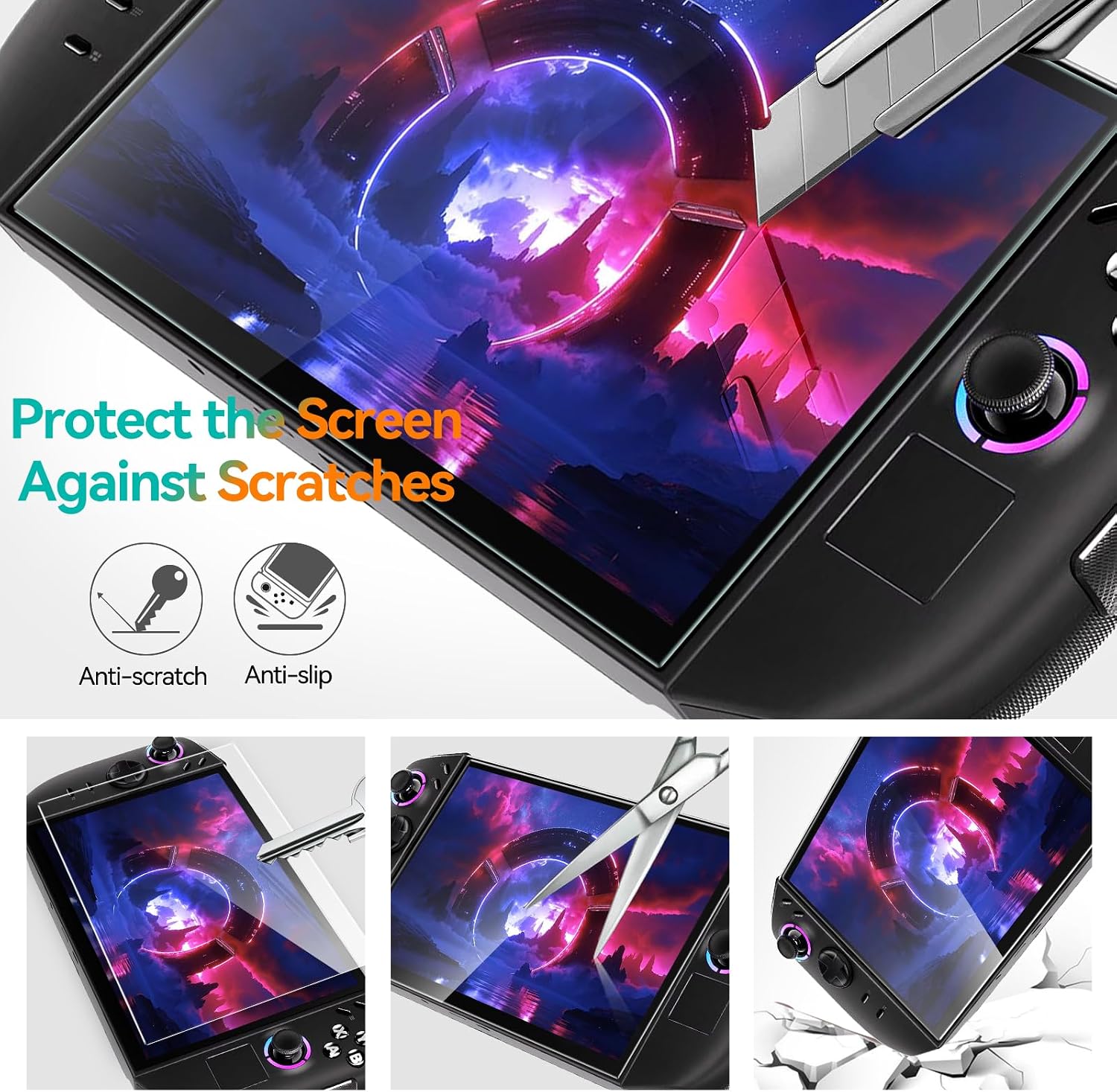 Thumbnail 6 de ivoler Lenovo Legion Go Gen 2 Screen Protector, 9H Tempered Glass, 2-Pack