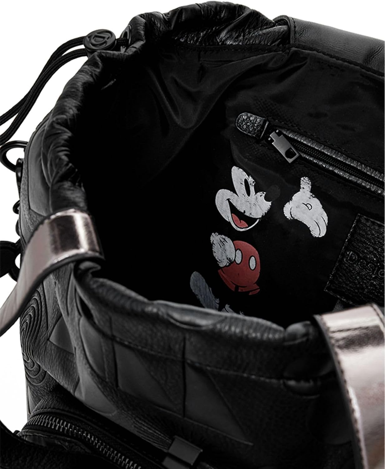Thumbnail 3 de Desigual Sac à dos en polyuréthane pour femme — Noir, taille moyenne