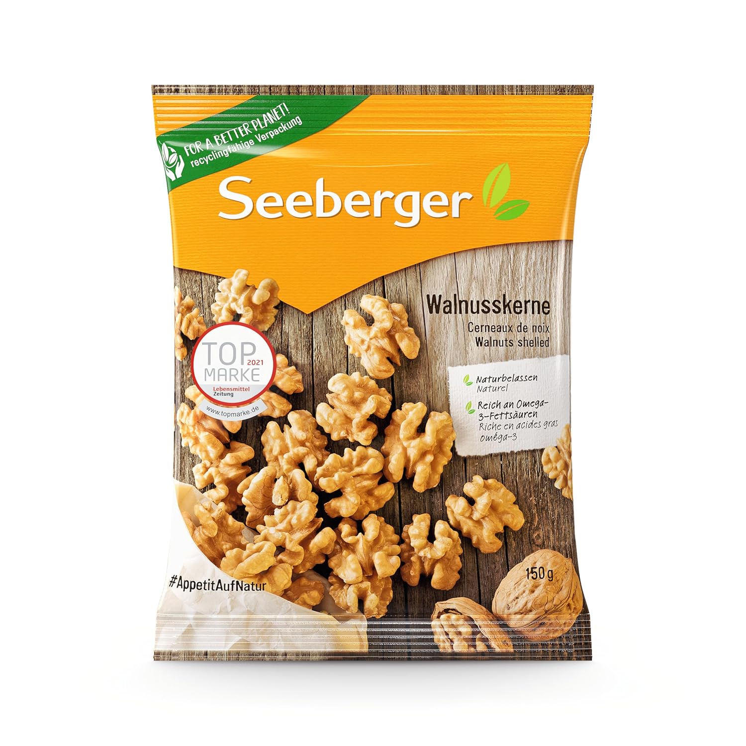 Thumbnail 5 de Seeberger Walnusskerne ohne Schale (1 x 500 g) – vegan, ohne Zusatzstoffe, ideal als Snack